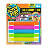 Nessiworld 04807 -SUN-JRU-POP PLAY TUBES DUYUSAL STRES  OYUNCAĞI MİNİ 5Lİ 2A KRTL